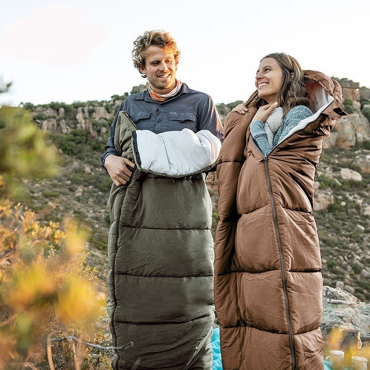 Discover the Hooded Envelope Sleeping Bag for Winter Camping