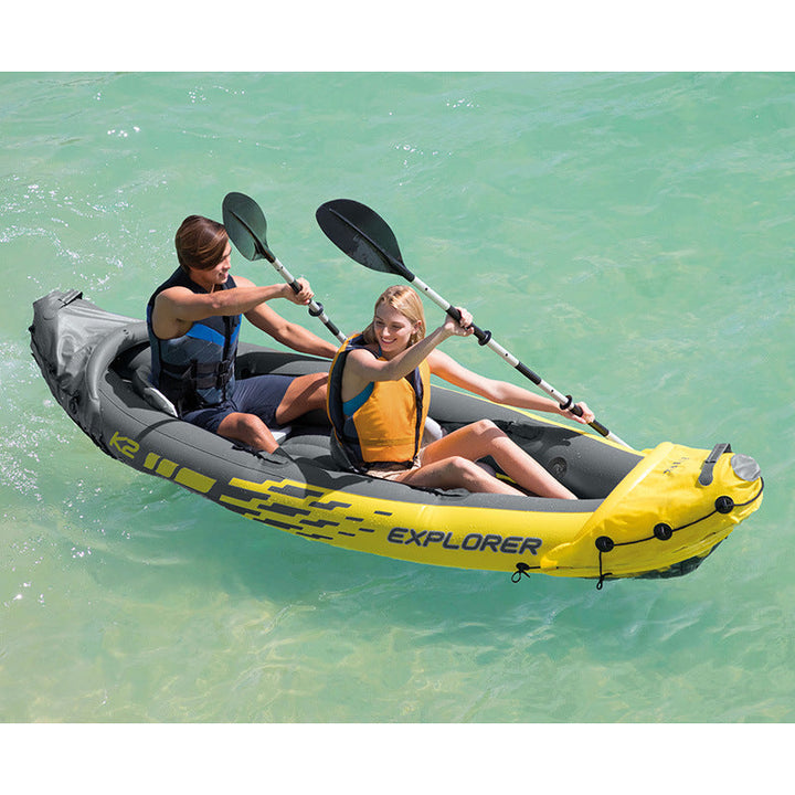 Experience the Thrill of Fishing with Our Inflatable Single Double Fishing Kayak